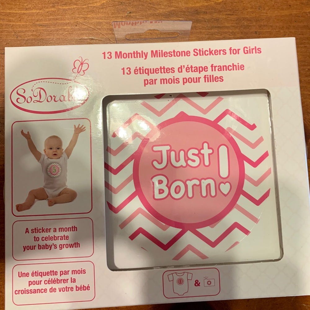 Babies monthly stickers NWT